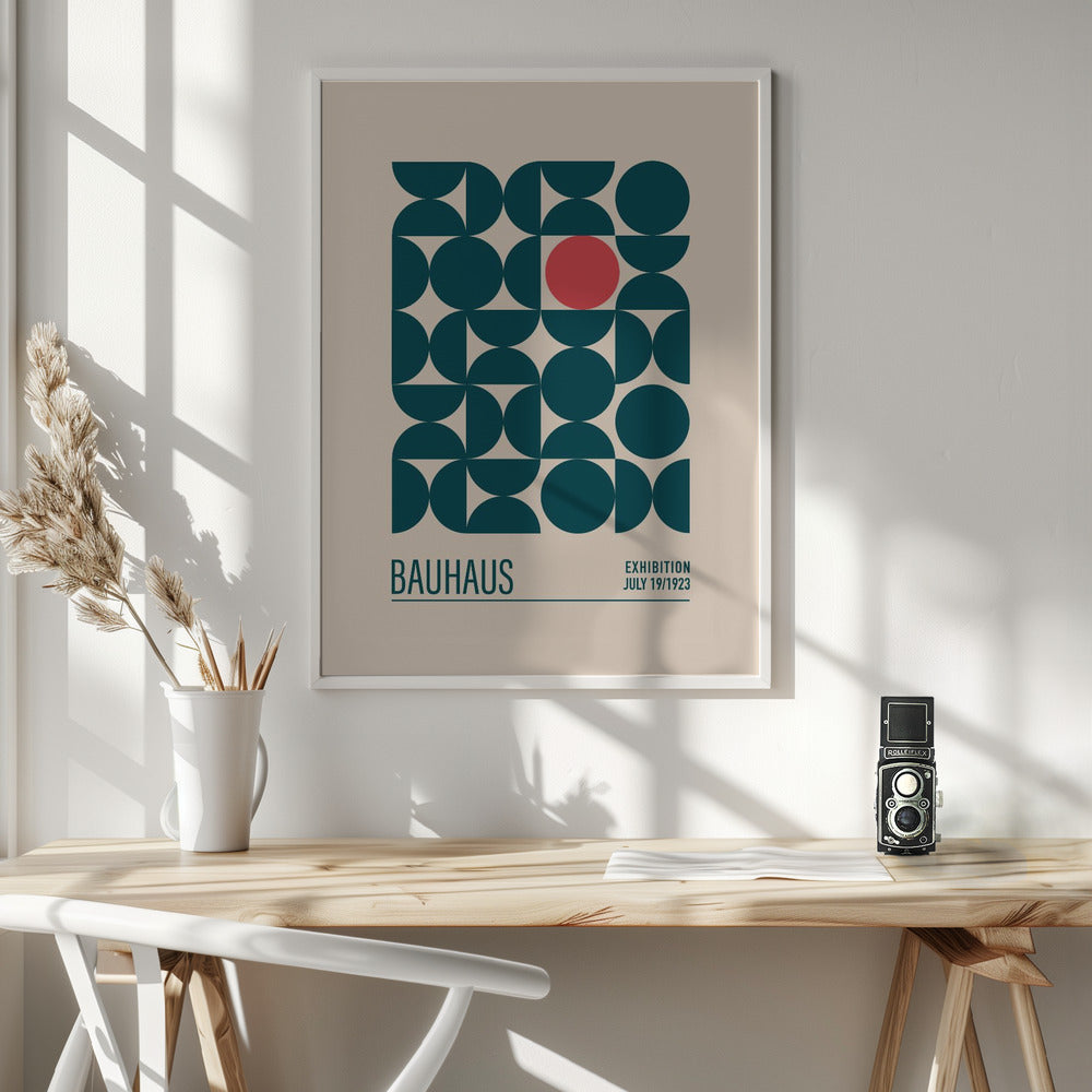Bauhaus Mavi Kureler Poster
